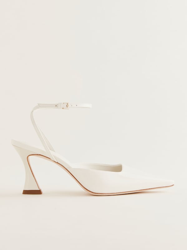 Natasha Pump - White Patent